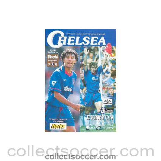 1995 - Chelsea v Everton official programme 19/08/1995