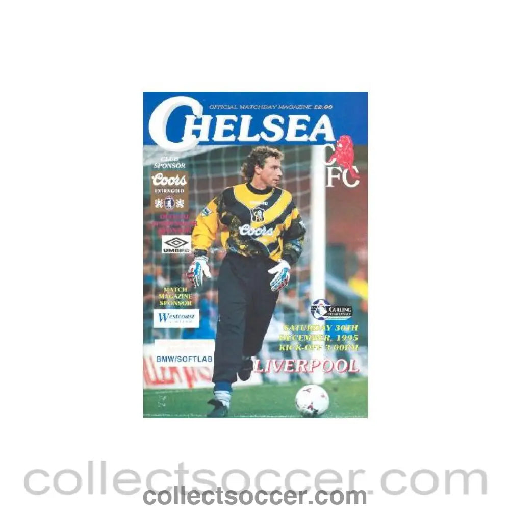 1995 - Chelsea v Liverpool official programme 30/12/1995