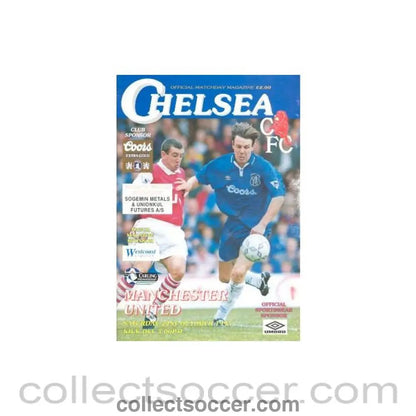 1995 - Chelsea v Manchester United official programme 21/10/1995 - Collect Soccer