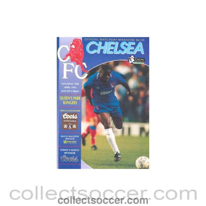 1995 - Chelsea v Queen's Park Rangers official programme 29/04/1995 - Collect Soccer