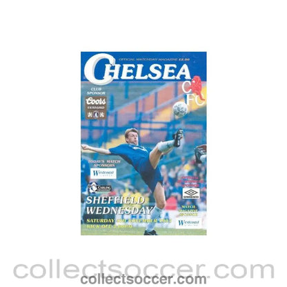 1995 - Chelsea v Sheffield Wednesday official programme 04/11/1995