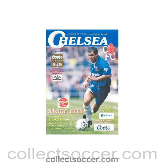 1995 - Chelsea v Stoke City official programme 04/10/1995