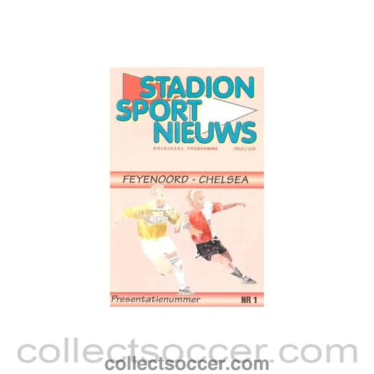 1995 - Feyenoord vChelsea official programme 12/08/1995