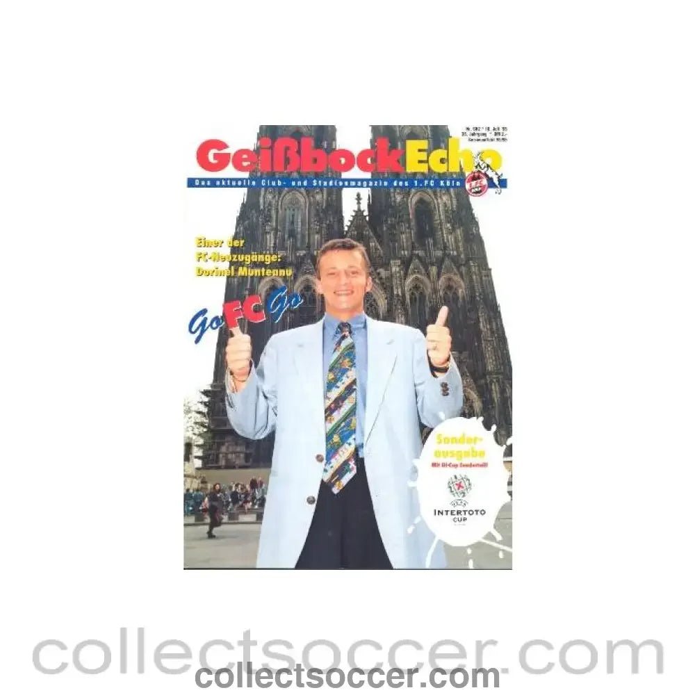1995 - Geissbock Echo - Stadium Magazine of Koln FC, Germany of 16/07/1995 - Collect Soccer