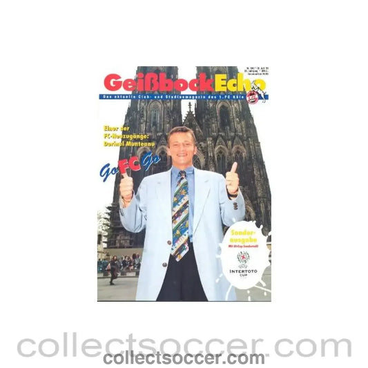 1995 - Geissbock Echo - Stadium Magazine of Koln FC Germany of 16/07/1995