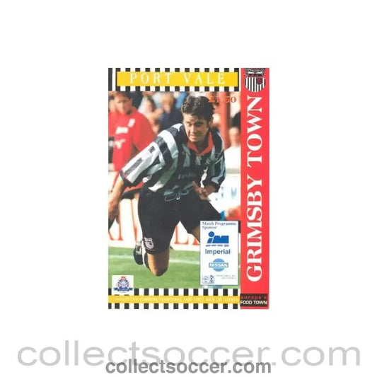 1995 - Grimsby Town v Port Wale official programme 16/09/1995 Football League - Collect Soccer