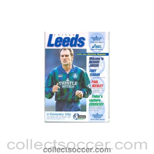 1995 - Leeds United v Coventry City official programme 28/10/1995 - Collect Soccer