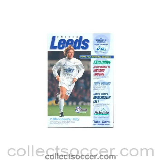 1995 - Leeds United v Manchester City official programme 02/12/1995 - Collect Soccer