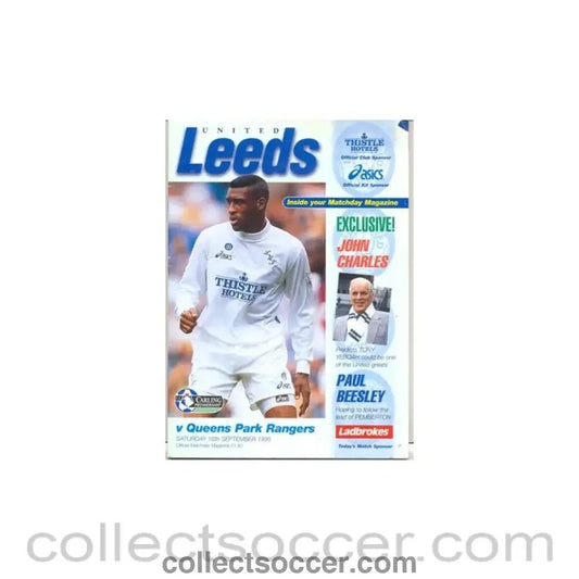 1995 - Leeds United v Queen's Park Rangers official programme 16/09/1995 - Collect Soccer