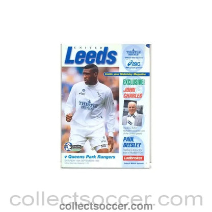 1995 - Leeds United v Queen's Park Rangers official programme 16/09/1995 - Collect Soccer