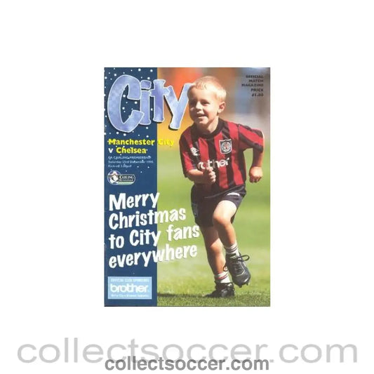 1995 - Manchester City vChelsea official programme 23/12/1995