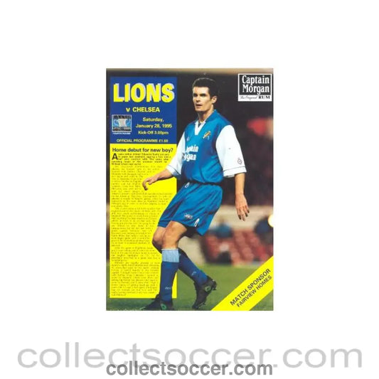 1995 - Millwall vChelsea official programme 28/01/1995