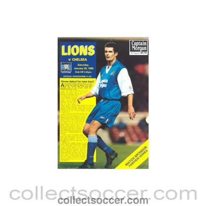 1995 - Millwall vChelsea official programme 28/01/1995 - Collect Soccer