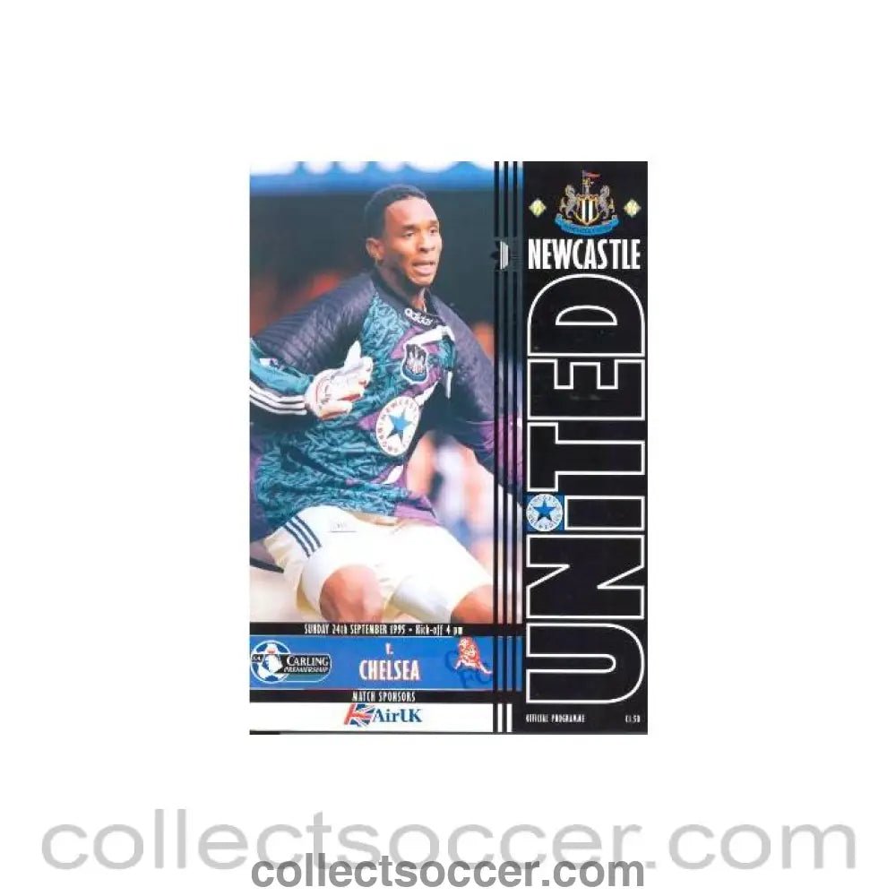 1995 - Newcastle United vChelsea official programme 24/09/1995 - Collect Soccer