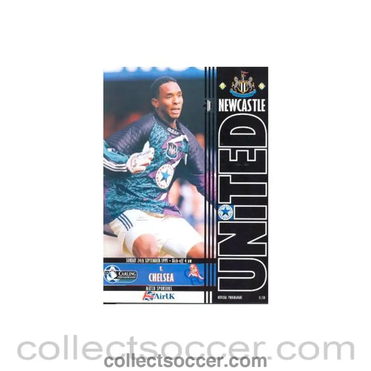 1995 - Newcastle United vChelsea official programme 24/09/1995