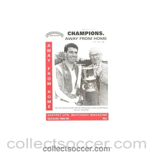 1995 - Sheppey United v Arundel official programme 26/08/1995 F.A. Littlewoods Cup - Collect Soccer