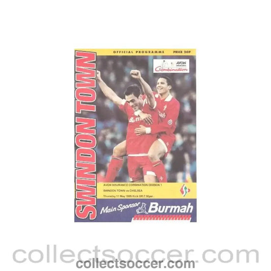 1995 - Swindon Town v Chelsea official programme 11/05/1995 - Collect Soccer