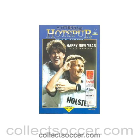 1995 - Tottenham Hotspur v Arsenal official programme 02/01/1995 Carling Premiership - Collect Soccer