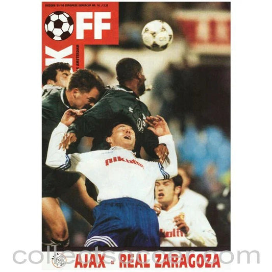 1995 Super Cup Final Official Programme Ajax v Real Zaraagoza - Collect Soccer