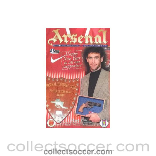 1996 - Arsenal v Aston Villa official programme 28/12/1996