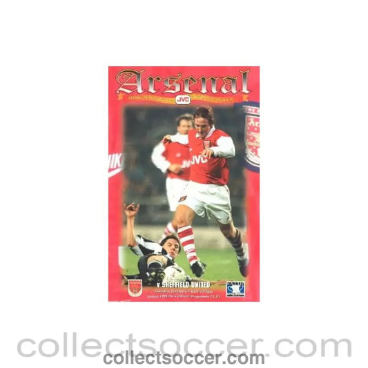 1996 - Arsenal v Sheffield United official programme 06/01/1996 F.A. Cup