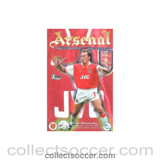 1996 - Arsenal v Sheffield Wednesday official programme 16/09/1996