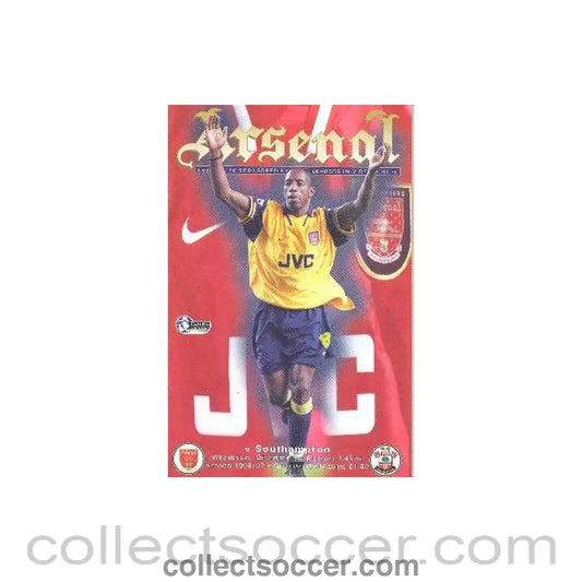 1996 - Arsenal v Southampton official programme 04/12/1996