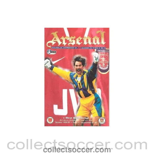 1996 - Arsenal v West Ham United official programme 17/08/1996