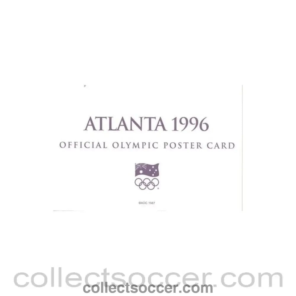 1996 - Atlanta 1996 Official Olympic Poster Card - Collect Soccer