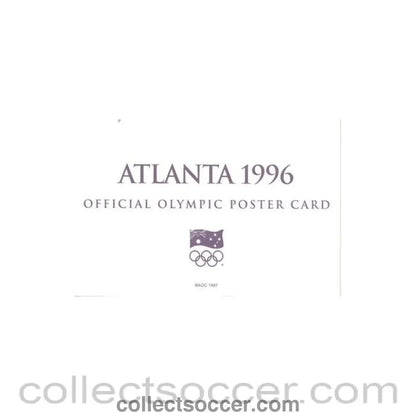 1996 - Atlanta 1996 Official Olympic Poster Card - Collect Soccer