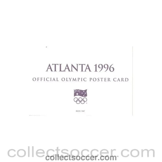 1996 - Atlanta 1996 Official Olympic Poster Card - Collect Soccer