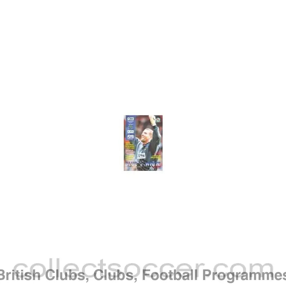 1996 - Blackburn Rovers vChelsea official programme 16/11/1996 Carling Premiership