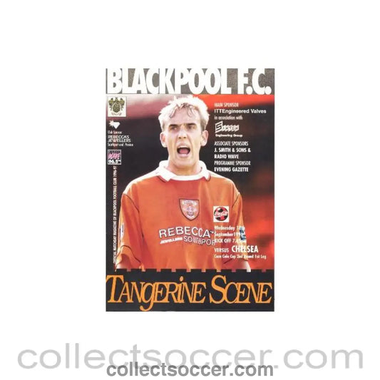 1996 - Blackpool vChelsea official programme 18/09/1996 Coca Cola Cup Rare!
