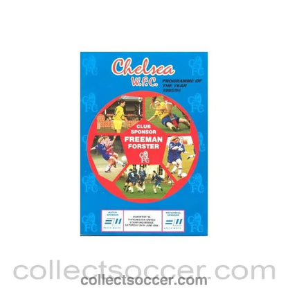 1996 - Chelsea Ladies XI v Manchester United Ladies XI official programme 29/06/1996 atChelsea - Collect Soccer