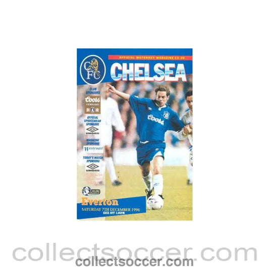 1996 - Chelsea v Everton official programme 07/12/1996 Carling Premiership