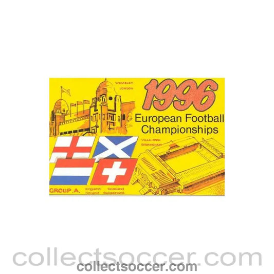 1996 - European Championship 1996 in England - Group A postcard