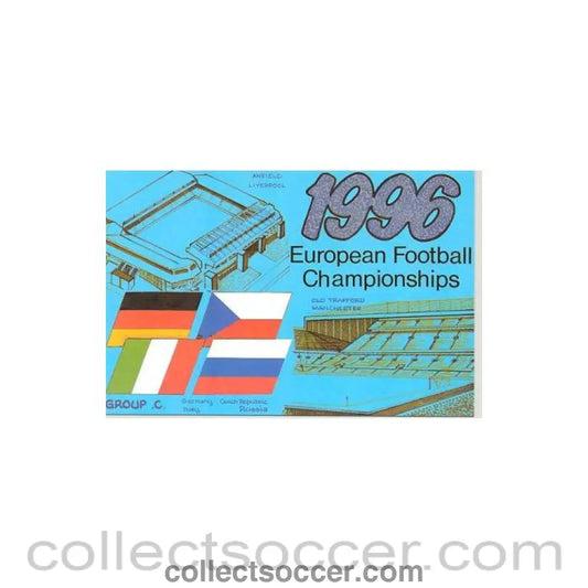 1996 - European Championship 1996 in England - Group C postcard