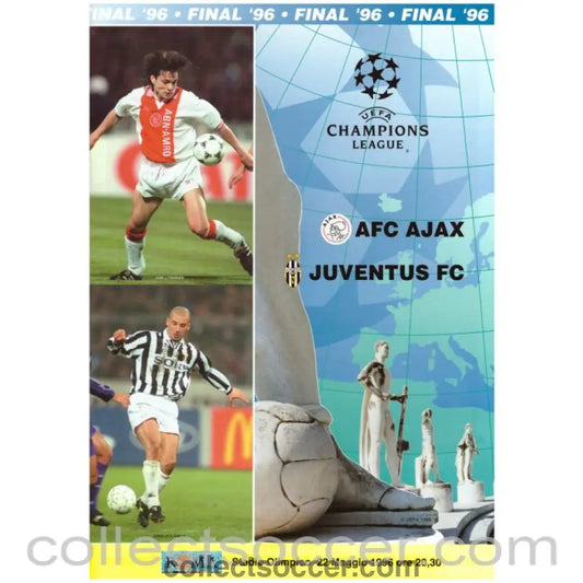 1996 European Cup Final Ajax v Juventus Official Programme - Collect Soccer