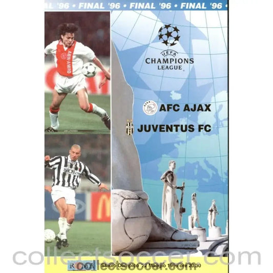 1996 European Cup Final Programme Ajax v Juventus Probable VIP Issue - Collect Soccer