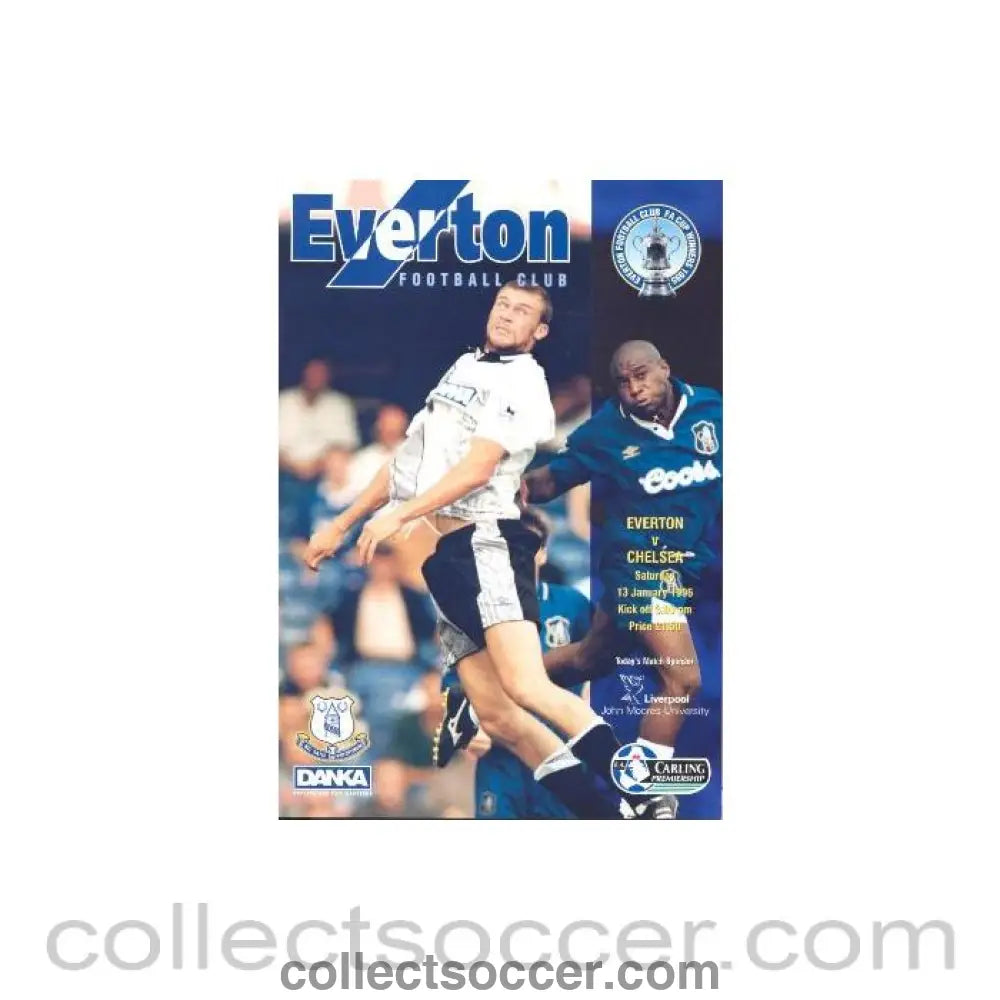 1996 - Everton vChelsea official programme 13/01/1996