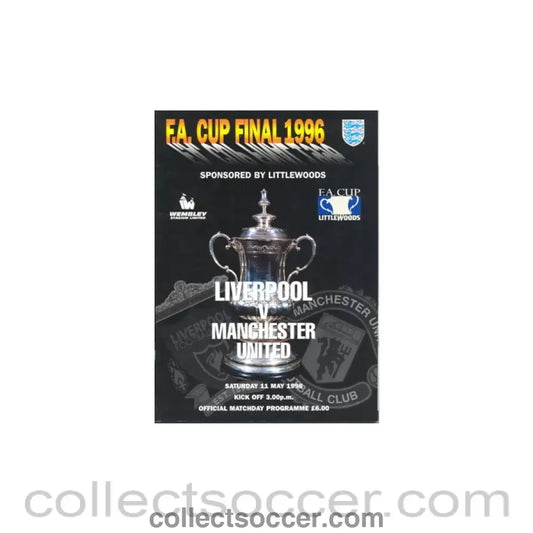 1996 FA Cup Final Programme Liverpool v Manchester United
