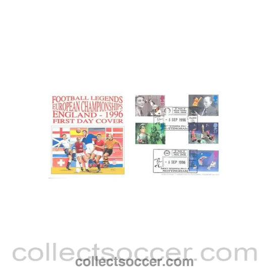 1996 - Football Legends European Championships England 1996 First Day Cover of 03/09/1996