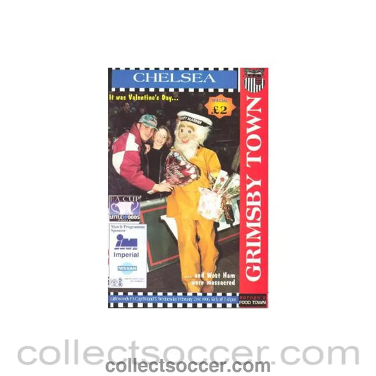 1996 - Grimsby Town vChelsea official programme 21/02/1996