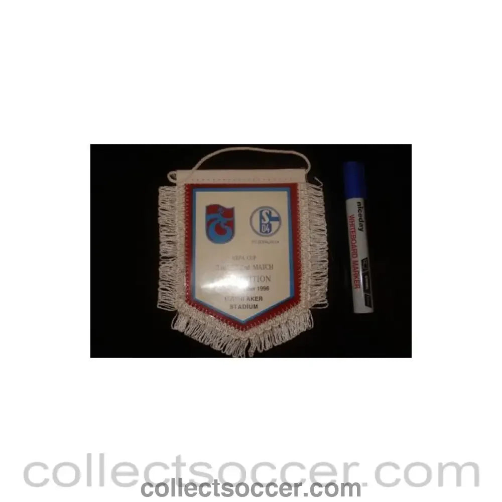 1996 - H. Avni Aker v Schalke UEFA Cup 2nd Leg 2nd Match Competition 29/10/1996 Pennant