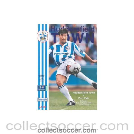 1996 - Huddersfield Town v Port Vale official programme 26/10/1996 Football League - Collect Soccer