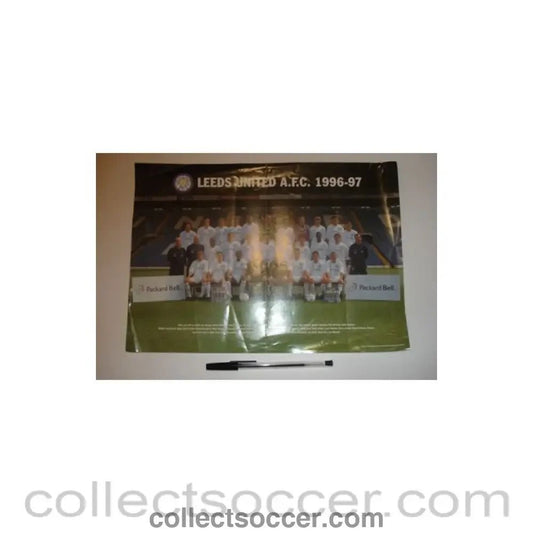 1996 - Leeds United FC small poster of 1996 - 1997 - Collect Soccer