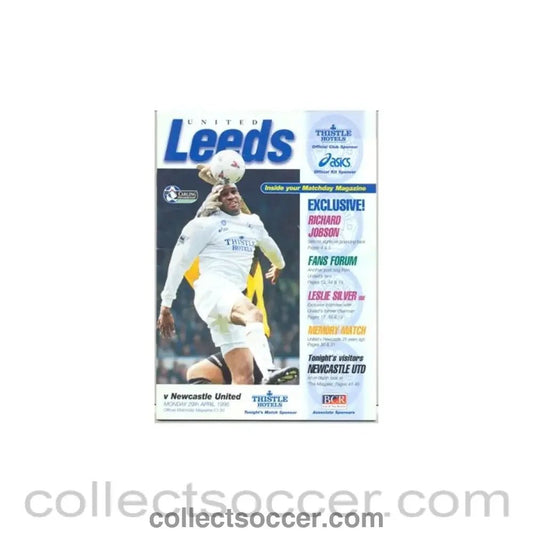 1996 - Leeds United v Newcastle United official programme 29/04/1996 - Collect Soccer