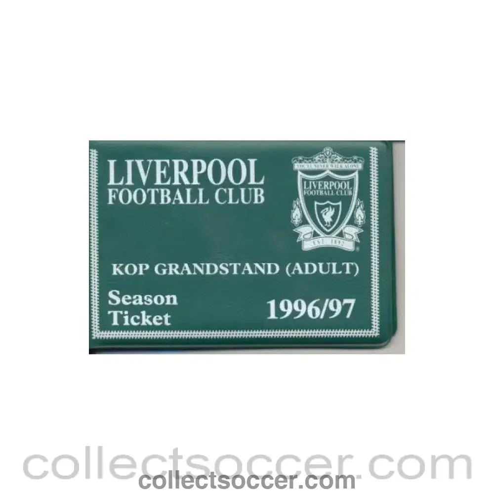 1996 - Liverpool season ticket 1996 - 1997 - Collect Soccer