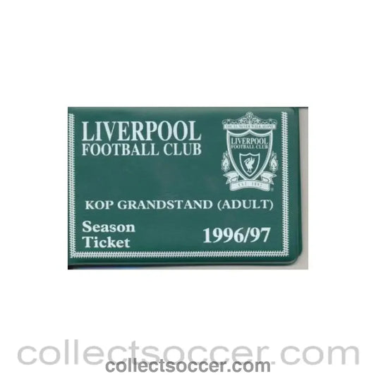 1996 - Liverpool season ticket 1996-1997