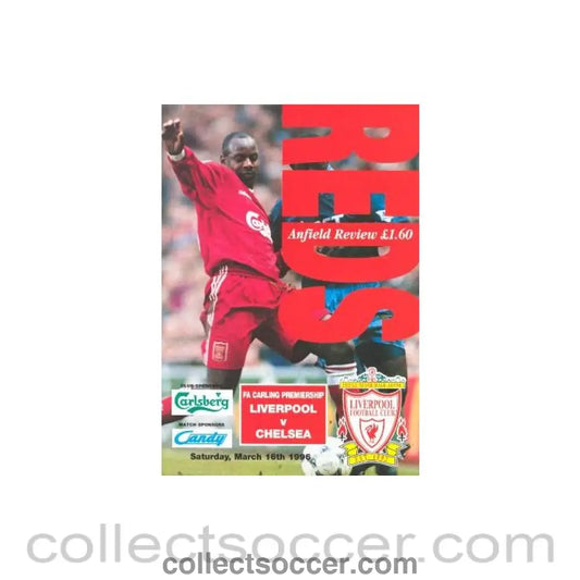 1996 - Liverpool vChelsea official programme 16/03/1996